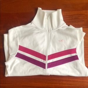 Hollister Vintage Track White Jacket